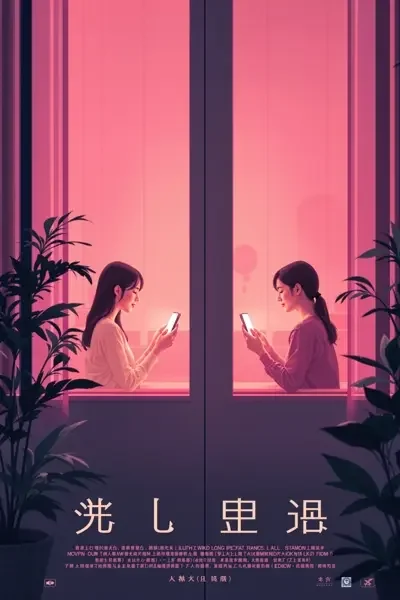 隔着屏幕说爱你电影海报